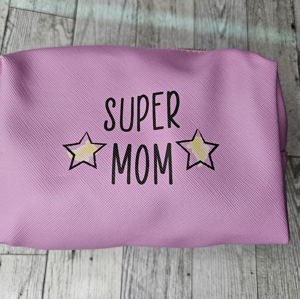 "Super Mom" Cosmetic Bag Mother's Day Cosmetic Travel Bag
